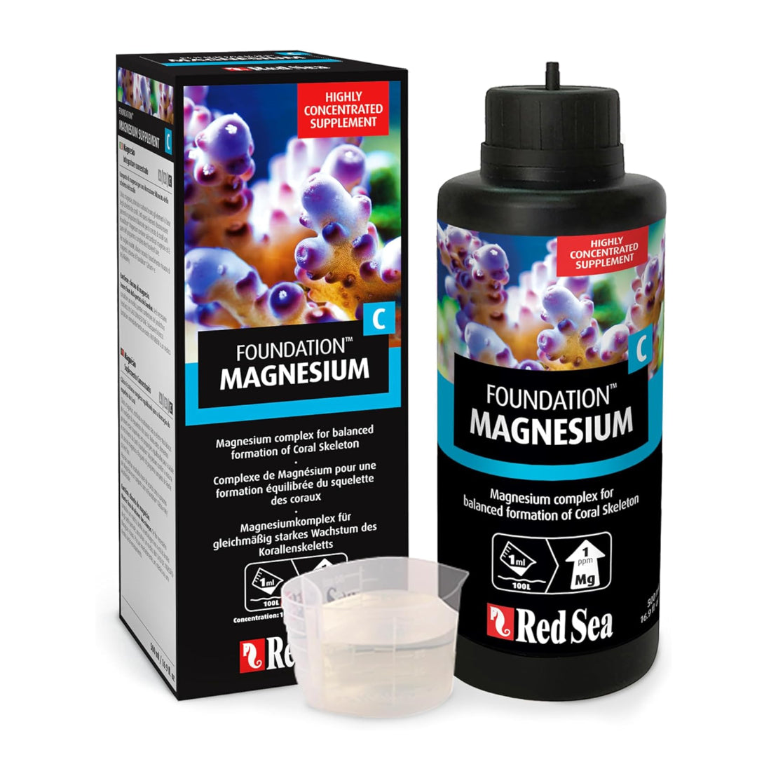Red Sea Reef Foundation C Magnesium (Mg) Supplement, 1000ml - Maintains Magnesium Balance for Healthy Corals in Marine & Reef Aquariums